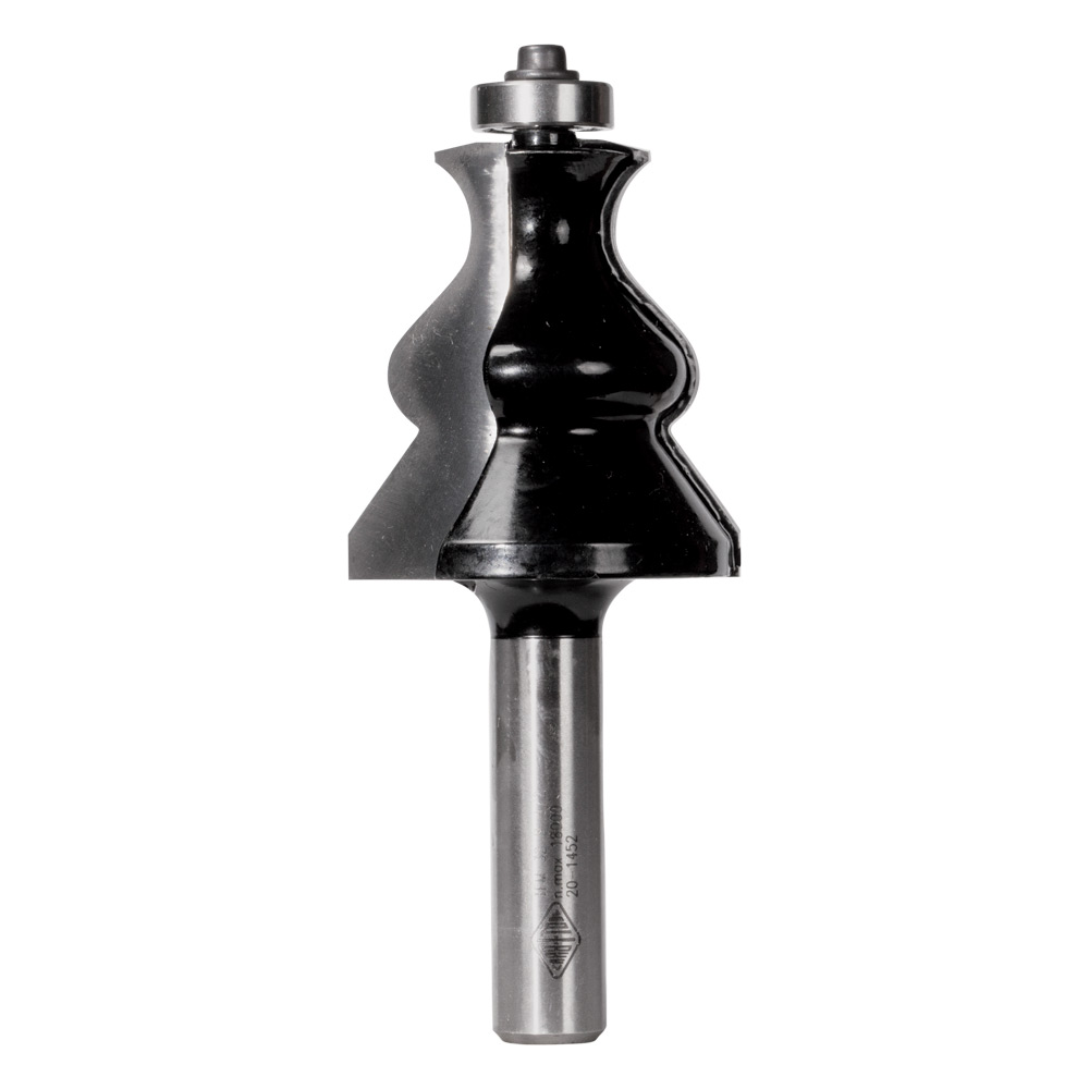 2 Flute Face Moulding Bit with Ball Bearing Guide Carbide Tipped